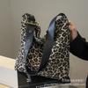 Bolsa de Lona Gran Capacidad 2026 Nuevo Estilo de Bolsa para Mujer Ins Bolso Cruzado Bolso de Hombro Estampado de Leopardo Bolso Tote Bolsa Grande