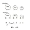 Set de Joyería Mixta de Acero Inoxidable Transfronterizo, Barra con Forma de Herradura Básica en C, Anillo para Labio con Espiral Externo, Aros Sin Costura