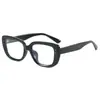 Marco de Gafas White Deer Mismo Marco Negro Cuadrado para Mujer Mariposa Tr90 Retro Luz Azul Anti-Miopía Marco Óptico