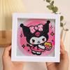 Enfeites de Pintura de Diamante, Adesivos de Desenho Animado DIY Fofos Feitos à Mão, Porta-Retratos de Acrílico, Pinturas Decorativas, Decorações para Quarto e Sala de Estar no Atacado