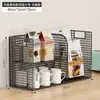 Estante de almacenamiento de escritorio, estante para bocadillos en mesa de comedor, estante para tazas en sala de estar, estante de almacenamiento de tazas multicapa para encimera de cocina para especias