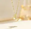 Colar Pingente Gota Zircônia Roxa Banhado a Ouro Cobre Design de Nicho de Luxo Leve Estilo Francês Transfronteiriço para Mulheres Corrente de Aço Titânio Corrente de Clavícula
