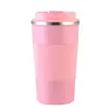 Taza de Café Térmica de Acero Inoxidable 304 Transfronteriza con Cubierta de Cuero, Portátil al Vacío que Conserva el Frío para Deportes al Aire Libre y Montaje en Coche