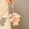 Boutique West Highland Wee Dog Peluche Dibujo Animado Perro Muñeco para Teléfono Colgante Encanto para Bolso Llavero Muñeco Pequeño