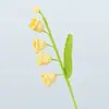 Campanilla de Viento Orquídea Hilo Acabado Hecho a Mano Flor de Orquídea de Cuatro Cabezas Estilo Ins Hogar Lujo Ligero Restaurante Decoración de Arreglo Floral