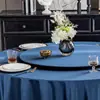 Funda Protectora Giratoria Redonda Grande para Mesa de Hotel Mantel de Mesa Giratoria Redonda de Vidrio de Lujo Ligero Mantel de Color Sólido