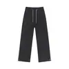Calças masculinas impermeáveis com forro de fleece para outono e inverno, calças de trabalho largas e retas, tendência para atividades ao ar livre, calças casuais grossas