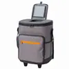 Bolsa de hielo con barra de tiro multifuncional, bolsa de picnic impermeable engrosada, incubadora con barra de tiro, remolcador portátil, bolsa de picnic, refrigerador