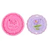 Molde de silicone para pingente em relevo de flor de lótus, pingente de carro, vela, aromaterapia, gesso e moldagem de resina