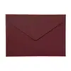 Sobre de Tarjeta Postal Triangular Estilo Occidental de Papel Especial Mate Creativo Color Caramelo de Gama Alta con Logo Estampado en Oro, 120g