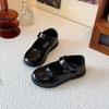 Zapatos Pequeños de Cuero Estilo Preppy para Niños 2025 Primavera y Otoño Nuevos Zapatos Negros de Princesa para Actuación de Niñas Suela Suave Zapatos Versátiles