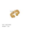 JZ074 Anillo de Ajuste de Apertura Flor de Osmanthus Anillo Ancho Multicírculo Hueco Nuevo Estilo Chino Joyería de Acero de Titanio