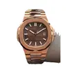 Modelo Popular Transfronterizo Patek 5711 Oro Rosa Nautilus Reloj Mecánico Profundamente Impermeable Acero Inoxidable Estación de Guangzhou Xizhongshang