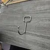 Gancho Adhesivo Grande Transparente Acabado Dorado Cepillado Sin Marca para Cocina y Baño, Ganchos Adhesivos, Ganchos Impermeables Sin Taladro, Ganchos de Almacenamiento, Sin Clavos