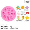 Conjunto Série Oceano Molde de Silicone para Bolo de Fondant Ferramentas de Confeitaria de Chocolate DIY Molde de Argila Ultraleve