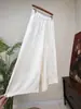 Calça Larga Jacquard Zhi Li 2026 Primavera Nova Versátil Emagrecimento Fluida para Mulheres Direto da Fábrica