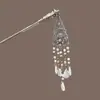 Grampo de Cabelo com Borla Estilo Chinês Novo Deusa Étnica Miao Acessório de Cabelo Grampo de Cabelo com Sino Grampo de Cabelo Estilo Prata Antiga Miao Ornamento de Cabelo