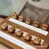 Calabaza pintada de madera de durazno para la riqueza y la prosperidad, accesorio artesanal para pulseras hechas a mano DIY, joyería para manos, accesorio de moda S