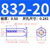 Acero al Carbono Británico Galvanizado Agujero Ciego Remache de Presión Espárrago Hexagonal Remache de Chapa de Acero al Carbono Galvanizado Tornillo Bso-032/832