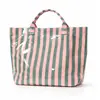 2026 Nova Bolsa de Mão Transfronteiriça Temu Site Independente Impermeável PVC+Lona Portátil para o Dia a Dia Bolsa de Ombro Bolsa Tote