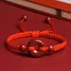 Pulsera de Hilo Rojo con Cinabrio, Pulsera con Hebilla de Seguridad de Arena Púrpura Dorada, Tobillera de Hilo Rojo para Mujeres, Cuerda de Mano Trenzada para Hombres y Mujeres, Bajo Contenido