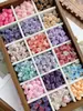 [Rosa Silvestre] Flor de Pegamento Suave Rosa Degradado Retro Material para Joyería Hecha a Mano DIY Manicura con Cuentas Funda de Teléfono Móvil