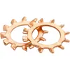 Arandelas de Diente Externo de Bronce Fosforoso al por Mayor, Arandelas de Bloqueo, Arandelas de Tope, Arandelas Antirretroceso con Forma de Engranaje M3/M4/M5/M6/M8