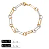 Joyería Transfronteriza Joyería de Mano Lujo Ligero Gama Alta Nicho Mujeres y Hombres Verano Pulsera que No se Desvanece Acero de Titanio Oro Plata Al por Mayor
