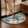 Alfombrilla de Piso Retro para Baño, Absorbente de Agua para Ducha, Resistente a la Suciedad, Antideslizante, Se Puede Cortar, Secado Rápido, Resistente al Desgaste, Alfombrilla de Piso de Tierra de Diatomeas