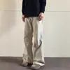 Pantalones Casuales de Trabajo Americanos para Primavera y Verano Hombres y Mujeres Usan Estilo de Ambiente de Gama Alta Pantalones de Corte Limpio