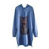 [Personalizado] Sudadera con Capucha para Maternidad, Elegante Talla Grande, Cubre el Vientre Sin Revelar el Embarazo, Cubre las Caderas, Te Hace Ver Más Delgada, Top Versátil de Moda