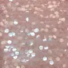 Venta al por mayor de fábrica moda europea y americana base de encaje tela de lentejuelas vestido de moda tela bordada con cuentas de 18 mm