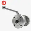 Válvula de Bola Hidráulica de Alta Presión Tipo Qjh 304 Válvula de Bola con Brida Redonda Válvula de Bola de Acero Inoxidable 304 Qjh-10-80F 100F