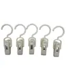 Clip Multifuncional para Sombrero con Gancho, Clip de Plástico para Ropa, Sombreros, Guantes, Clip para Cortinas, Clip para Calcetines, Clip Giratorio para Toallas