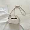 Bolso tejido de patrón moderno y simple, bolso de hombro de moda, color liso, bolso cruzado casual único para el día a día