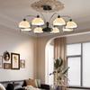 Lustre Estilo Medieval para Sala de Estar, Lustre Estilo Creme para Sala de Jantar, Lustre de Alta Qualidade Estilo Creme, Luz Principal para Sala de Estar com Proteção para os Olhos para Quarto