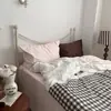 Conjunto de Roupa de Cama de Quatro Peças Estilo Ins Retrô Doce Feminino Estampa Digital 100% Algodão Adequado para Todas as Estações Algodão Puro 40S