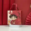 Caja de Regalo de Luna Llena para Bebé Portátil Premium Regalo Caja Vacía Primer Año Infantil Dibujos Animados Cumpleaños Boda Caja de Regalo de Acompañamiento