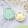 Cabeça de Carimbo de Selo de Cera Série de Personagens Estilo Europeu Noiva de Casamento Selo de Cera Decoração de Casamento Feita à Mão Carimbo de Diário
