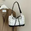 Bolso Único con Lazo para Mujer, Nuevo Estilo Verano 2025, Bolso de Hombro y Axila, Bolso de Mano a la Moda para el Trabajo y los Viajes