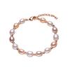 Nova pulseira de pérolas naturais de água doce feminina nicho design pulseira senso fornecimento de barraca de pérolas reais fabricantes atacado