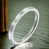 Anel de Aço Inoxidável Feminino Sem Desbotar Nicho Alto Padrão Ins Versátil Feminino Titânio com Cravação de Diamante Joia Pulseira Transfronteiriça