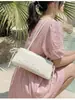 Bolsa de Axila Nicho Estilo Coreano para Mulheres 2026 Novo Modelo, Bolsa de Ombro Elegante Versátil com Laço Doce, Bolsa Baguette de Alto Padrão