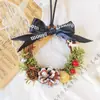Marco de Fotos de Frutas Navidad Hecho a Mano DIY Flores Secas y Frutas Secas Bellotas Canela Piñas