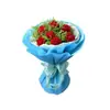 Papel de regalo para flores frescas de 48 colores, ramo de dibujos animados, materiales para arte floral DIY hechos a mano, papel crepé, papel con borde enrollado, papel crepé de color liso enrollado