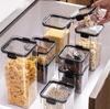 Pote Hermético Transparente, Pote Crisper, Pote para Grãos, Pote de Armazenamento, Lanches, Pote de Armazenamento de Frutas Secas, Pote de Plástico, Pote para Alimentos