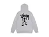Comercio Exterior Dropshipping Marca Europea y Americana Nueva Tendencia Estampado de Letras Sudadera Unisex con Capucha Abierta