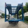 Ponte com Suspensão a Ar de 3 Eixos Transportador de 10 Carros Estilo Europeu Trailer de Transporte de Passageiros para 8 Carros Transportador Fechado Semi-Reboque