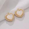 Colgante de perla ovalada de aleación con forma de ojo de gato, elegante y a la moda, para hacer tú mismo, joyería, pulsera, collar, horquilla, accesorios.