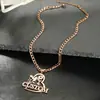 Pingente Personalizado de Flor de Águia Letras em Inglês Colar DIY Joias Pesadas Corrente de Clavícula de Aço Inoxidável Acessórios de Joias